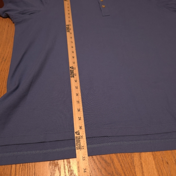 Duluth Trading Co Men's Longtail Short Sleeve Polo Shirt Blue Mens Sz 3XL - Picture 11 of 13